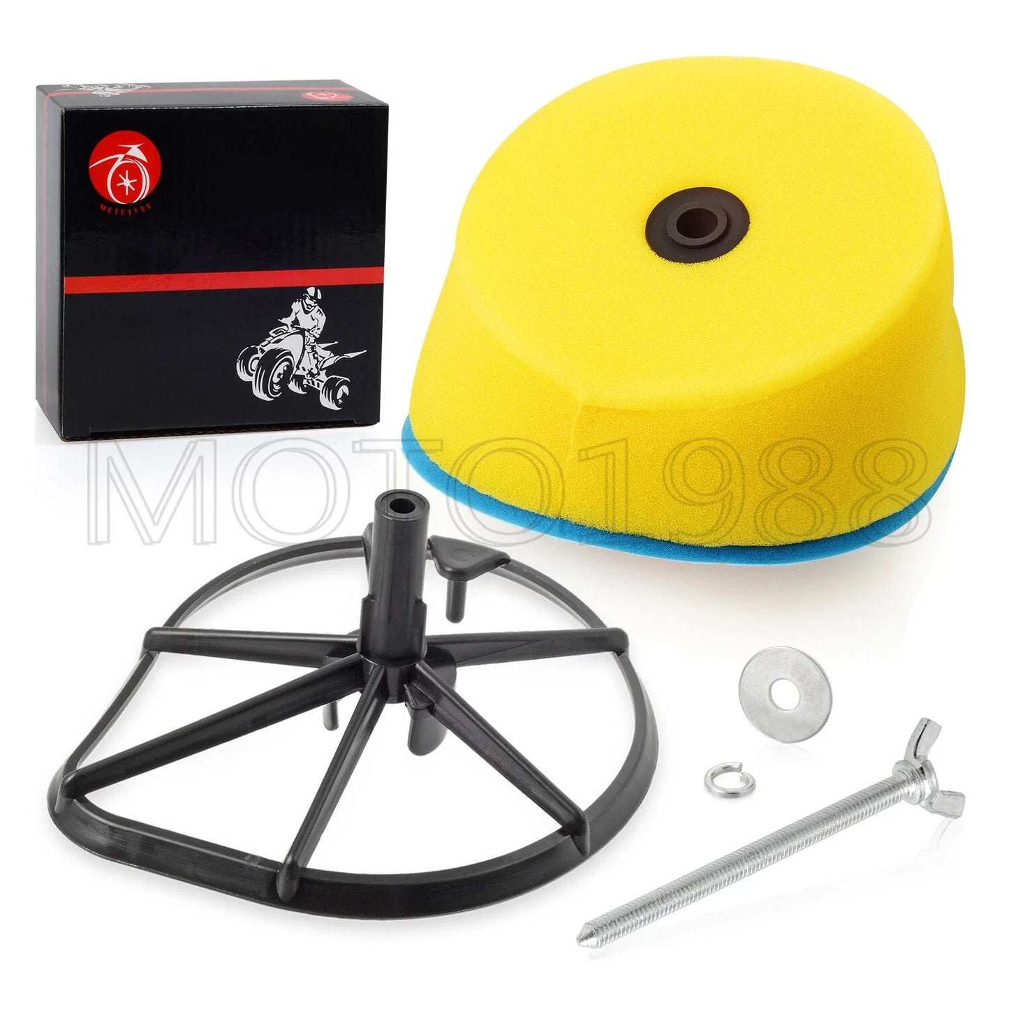 AIR Filter CLEANER & CAGE For HONDA CR125R CR250R CR500R (1989–2001)