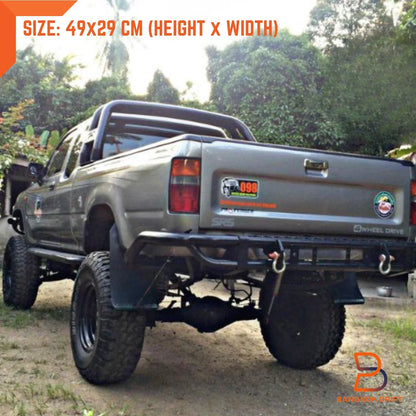 4x4 Off-Road Mud Flaps Splash Guards for Universal Car Truck Ute Black Rubber