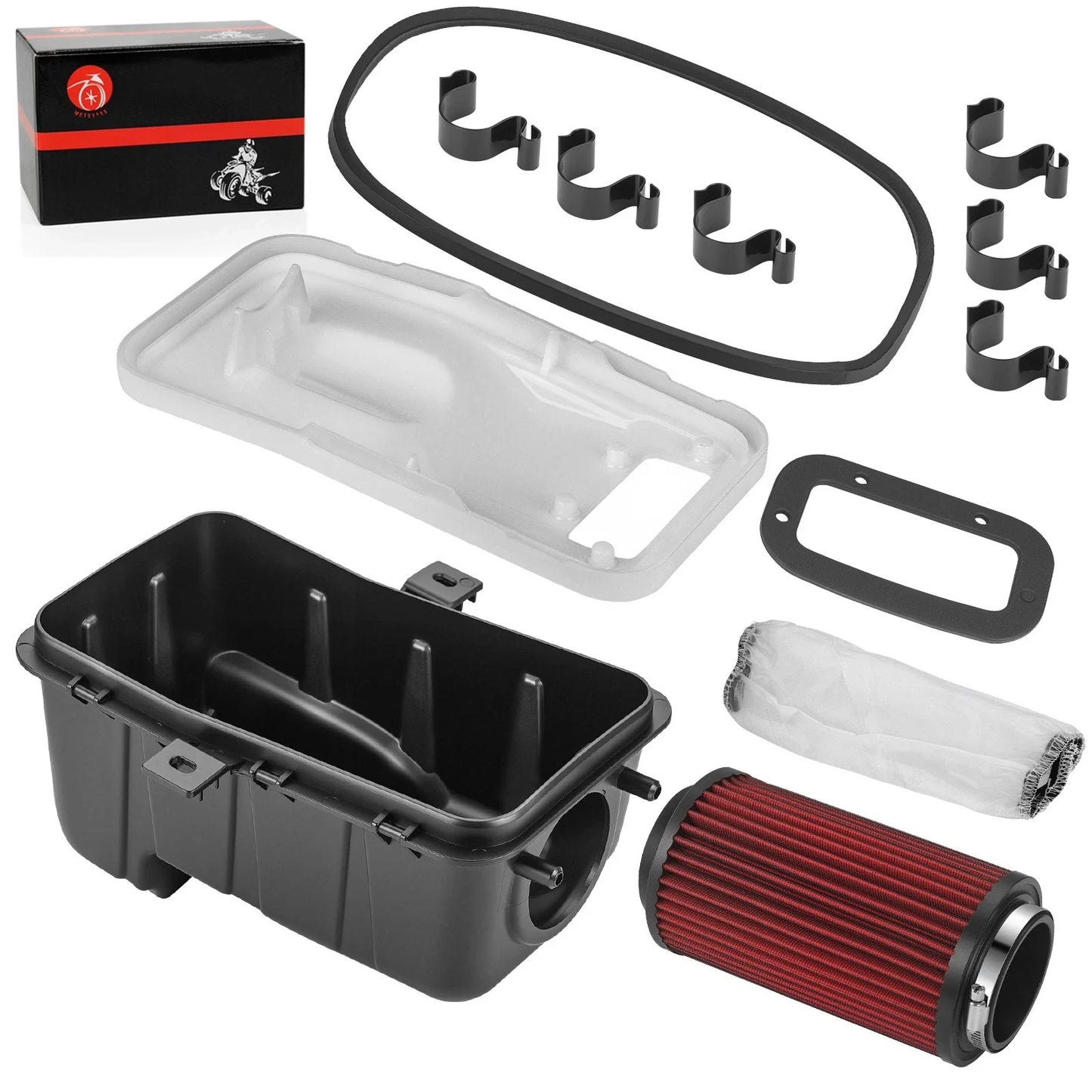 Air Filter Box Lid Cover Seal w/Clip Kit for Polaris Sportsman (2001–2010)