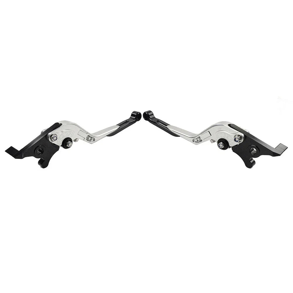CNC Silver Extendable Brake Clutch Levers for Kawasaki ZX10R/RR/KRT/SE (16-20)