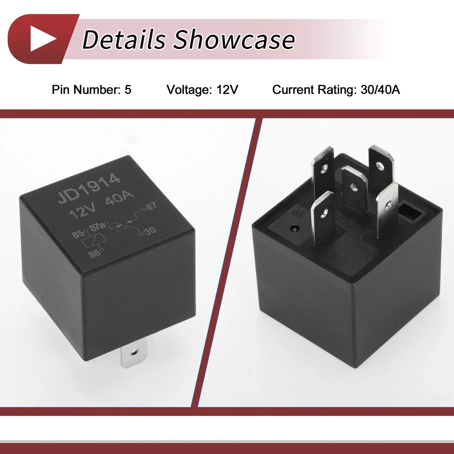 12V 30/40A Power Window Relay for Audi VW BMW