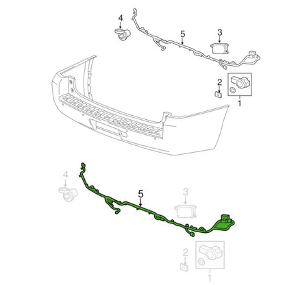 Rear Object Alarm Sensor Wiring Harness for Cadillac Escalade (2002-2023)