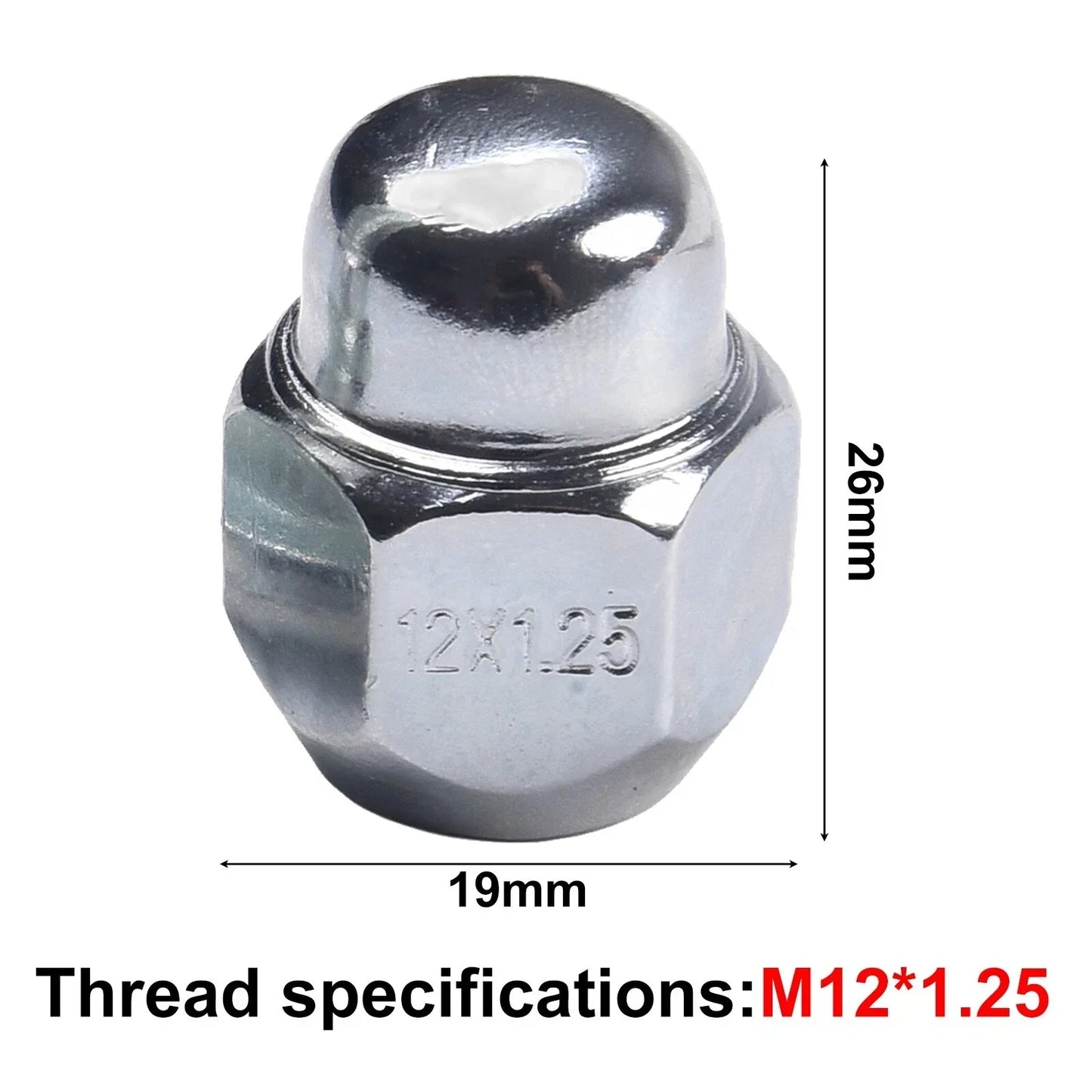 Thread Size 1.25 Wheel Hub Bolt Stud & Nut Set for Forester Set of 4