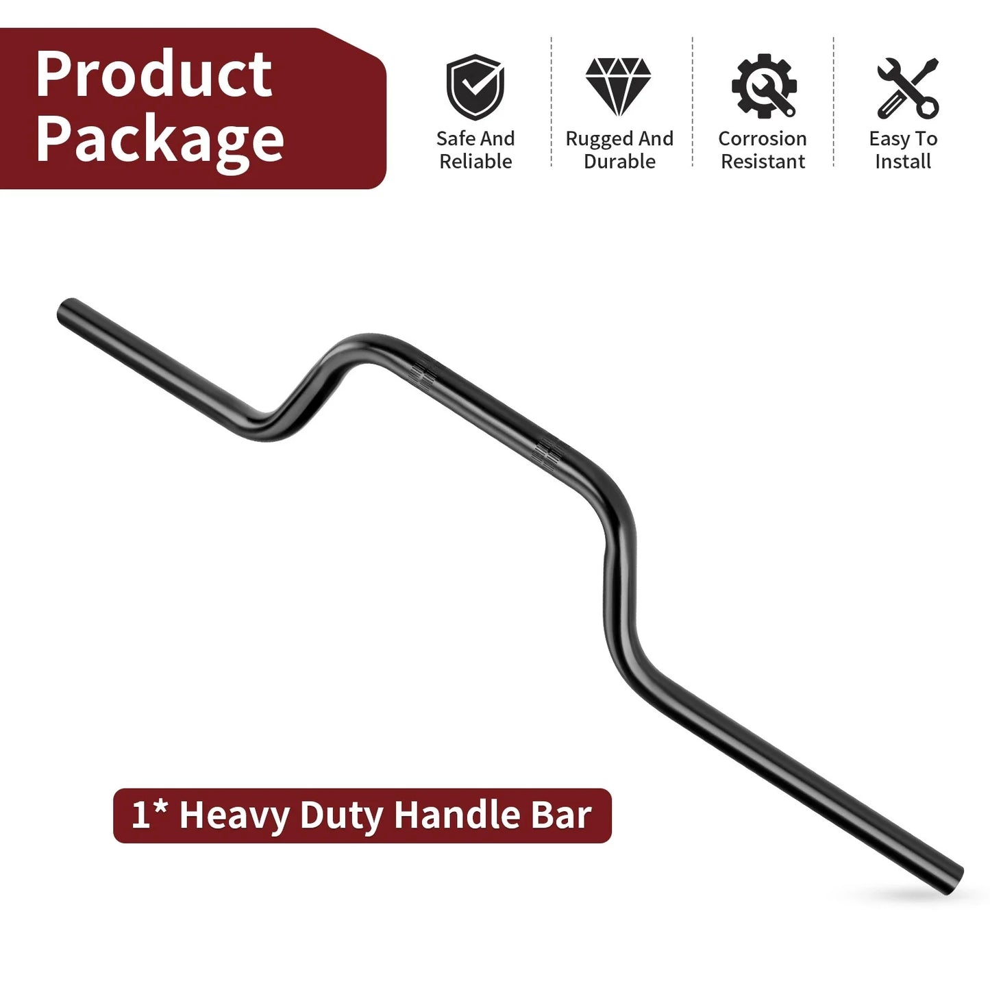 Black Handlebar for Suzuki King Quad 700 LTA700X (2005-2007)