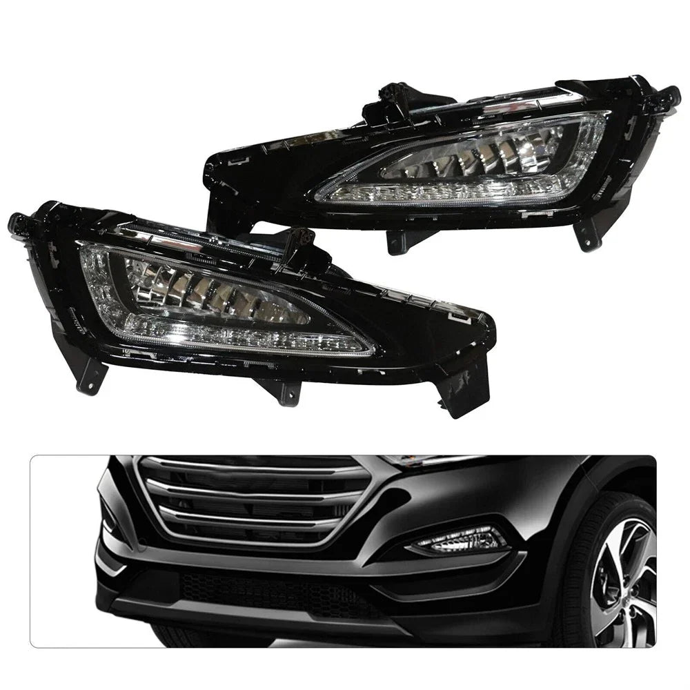 DRL LED Daytime Running Lights Fog Lamps for Hyundai Tucson (2015-2017)