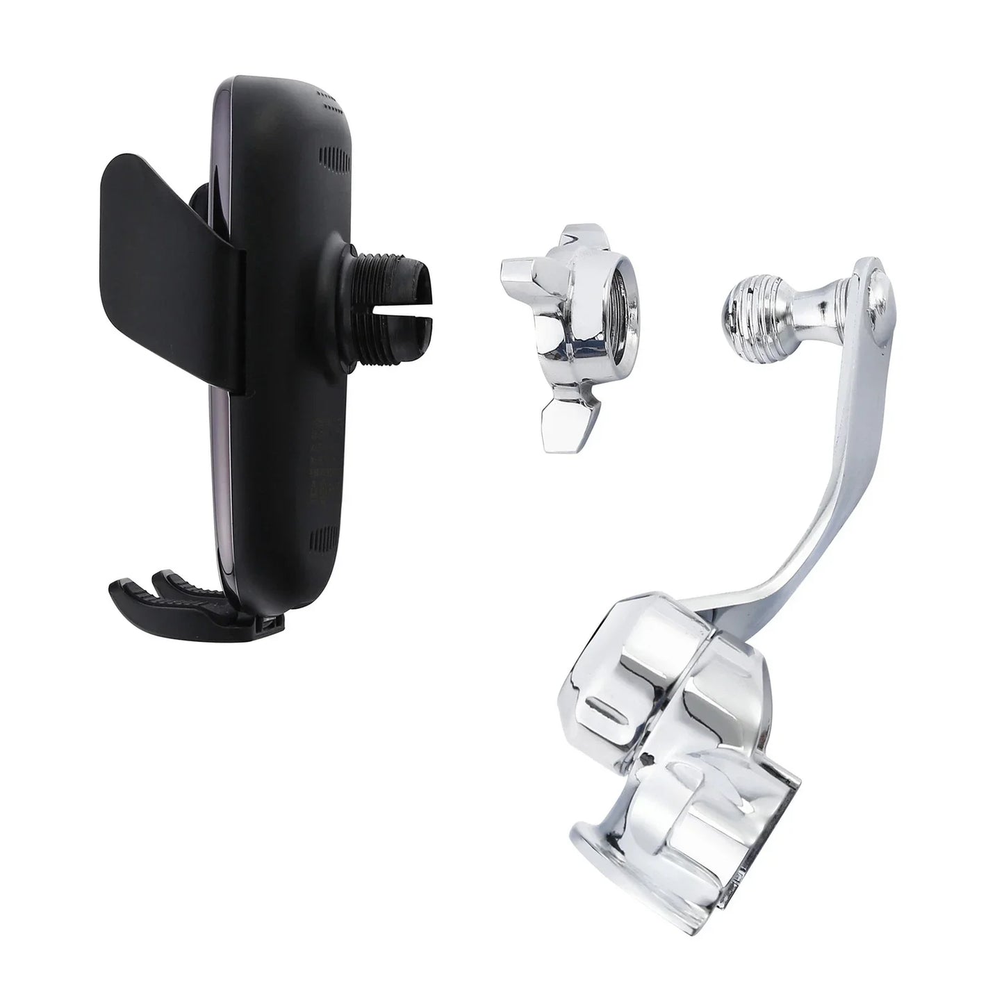 1'' Handlebar Phone Holder Automatic Clamping Charger for Harley Touring Dyna