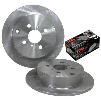 2 x Rear Disc Brake Rotors + Pads for Corolla ZZE122R (2001–2007)
