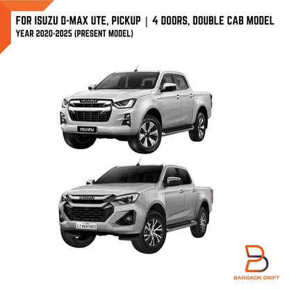 Matte Black Scuff Plate Door Sill Protector for Isuzu D-Max (20-25)