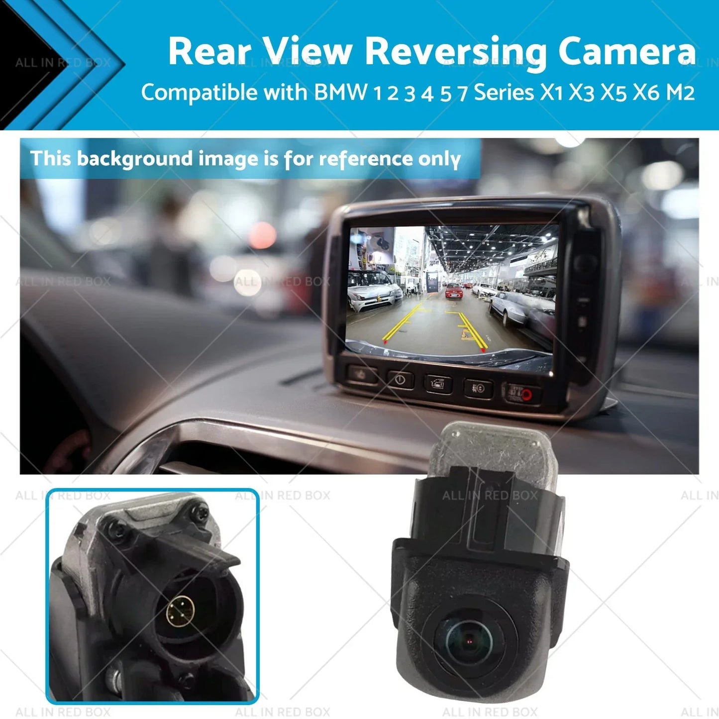 Rear View Reversing Camera for BMW 1 2 3 4 5 7 Series X1 X3 (2004-2023)