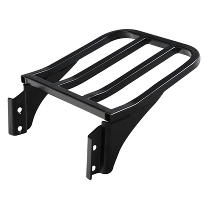 Black Detachable Rear Backrest Luggage Rack for Harley Dyna FXD FXDB (2006-2023)