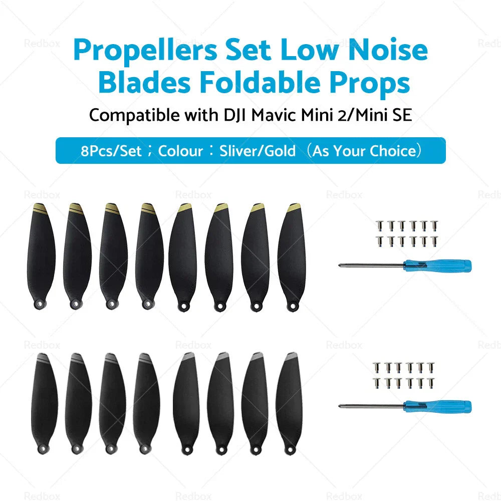 Low Noise Foldable Propellers for DJI Mavic Mini 2/Mini SE (2020-2023)