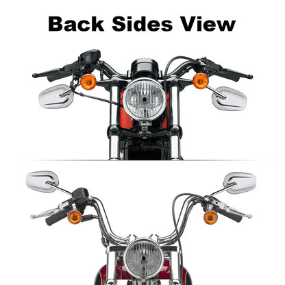 Chrome Rear View Mirrors for Harley Sportster XL 883 1200 Touring Road Glide