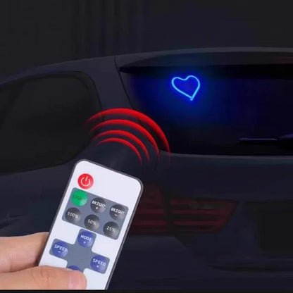 LED Triangle Window Love Neon Light for Vehicle