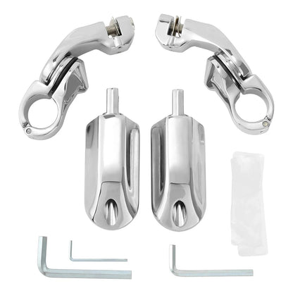 Chrome 1 1/4" Short Pegstreamliner Engine Guard Footpeg for Harley