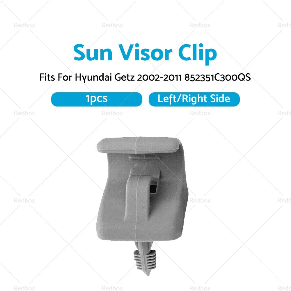 Sun Visor Clip 1x for Hyundai Getz (2002-2011) Grey