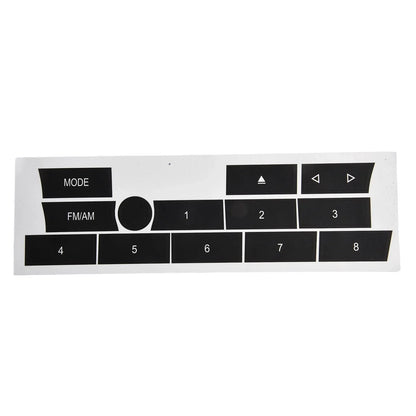 2 x Button Repair Stickers for BMW 7 Series F02 AC/Radio Controls (2009–2012)
