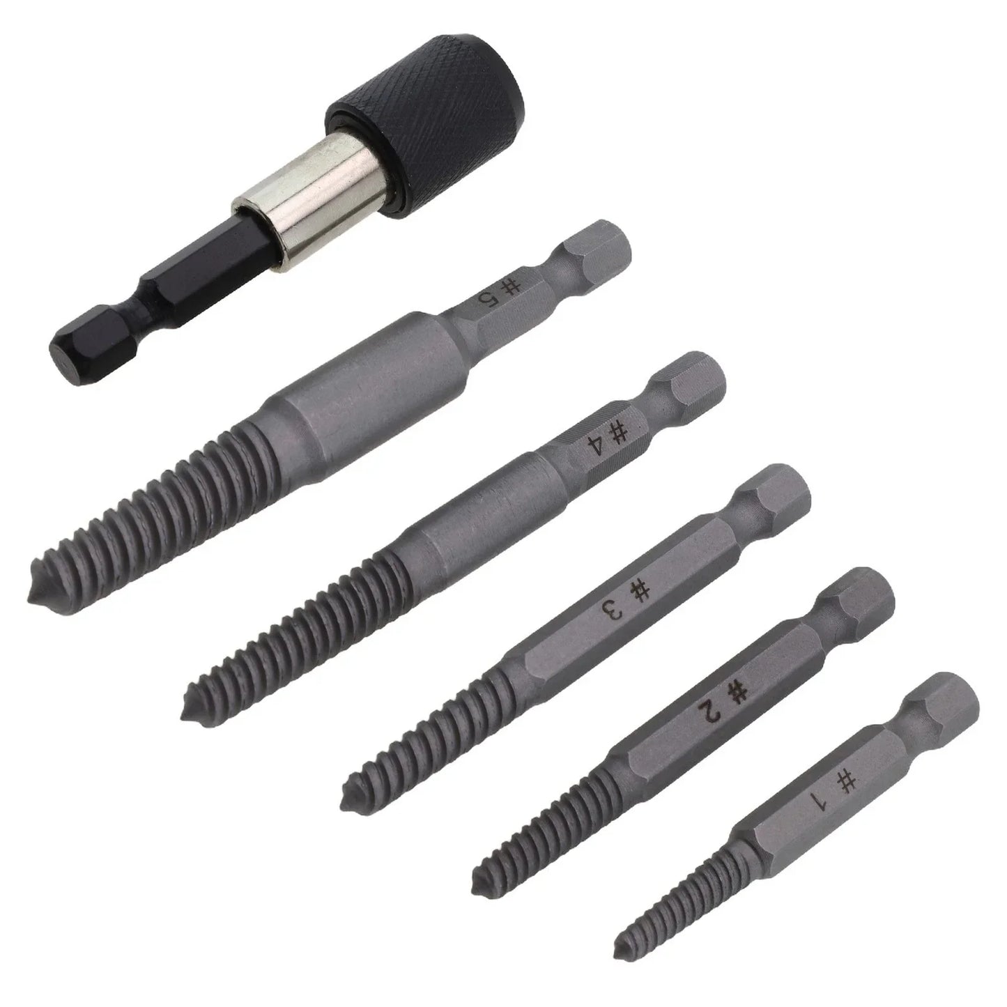 Stud Screw Extractor Hand Tools Remover Set Steel Treatment