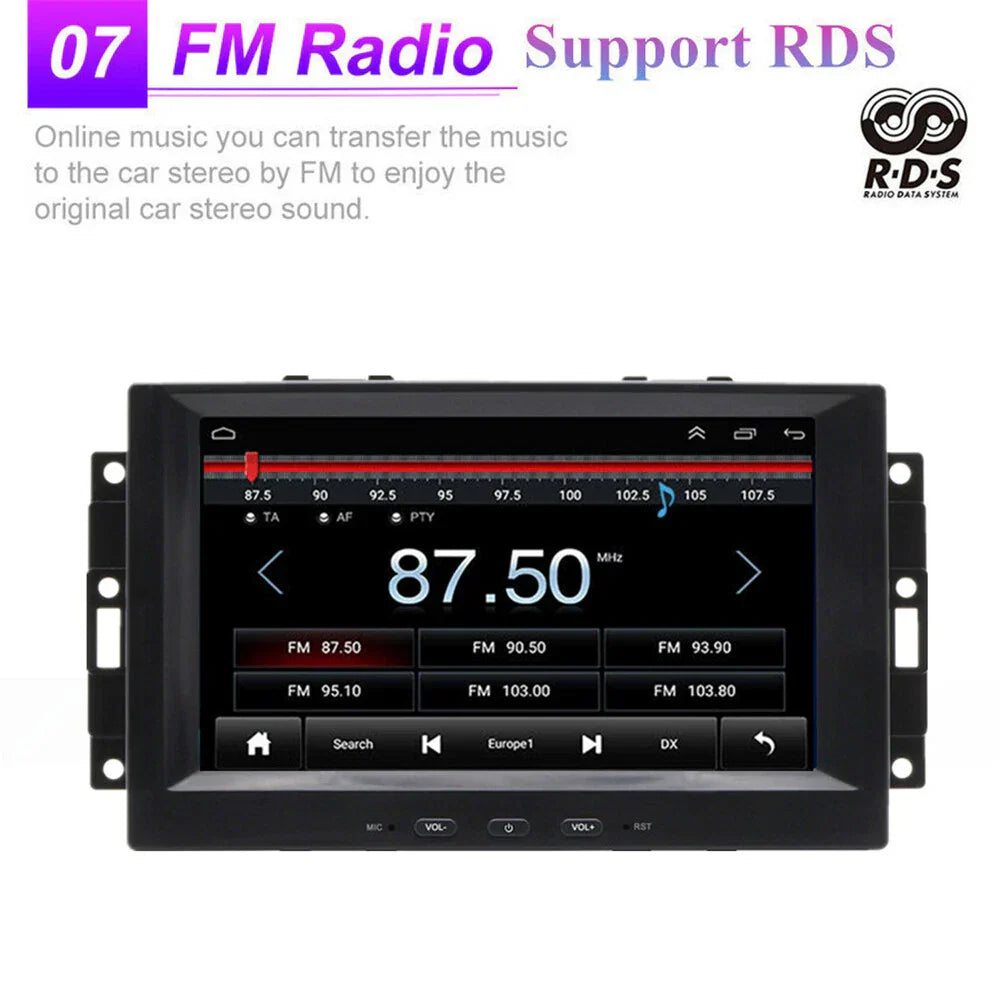 8'' Car Stereo GPS Navigation for Dodge Caliber, Ram, Chrysler, Jeep (2007-2012)