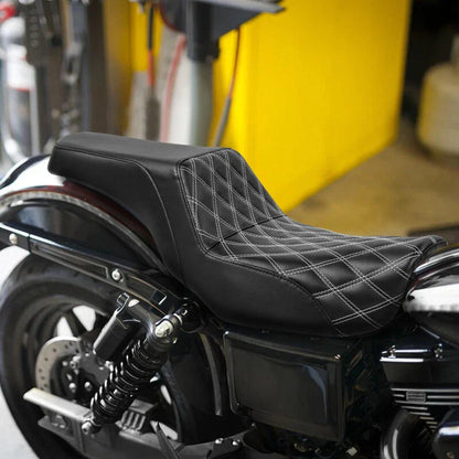 Driver Passenger Seat for Harley Dyna Fat Bob FXDF Street Bob FXDB (06-17)