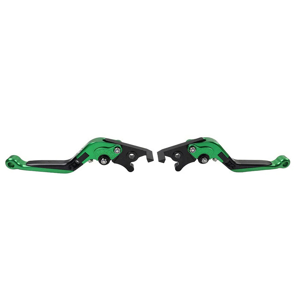 Extendable Brake Clutch Levers  Green for Honda CB599 CB600 CB919 (98-06)