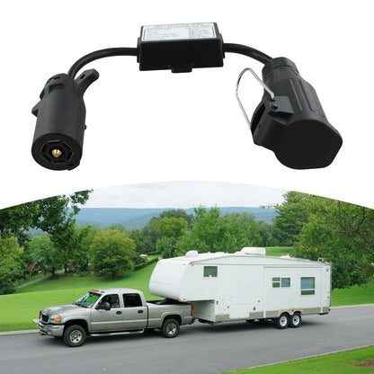 13-Pin Trailer Light Converter 7-Way Connector for Vehicles