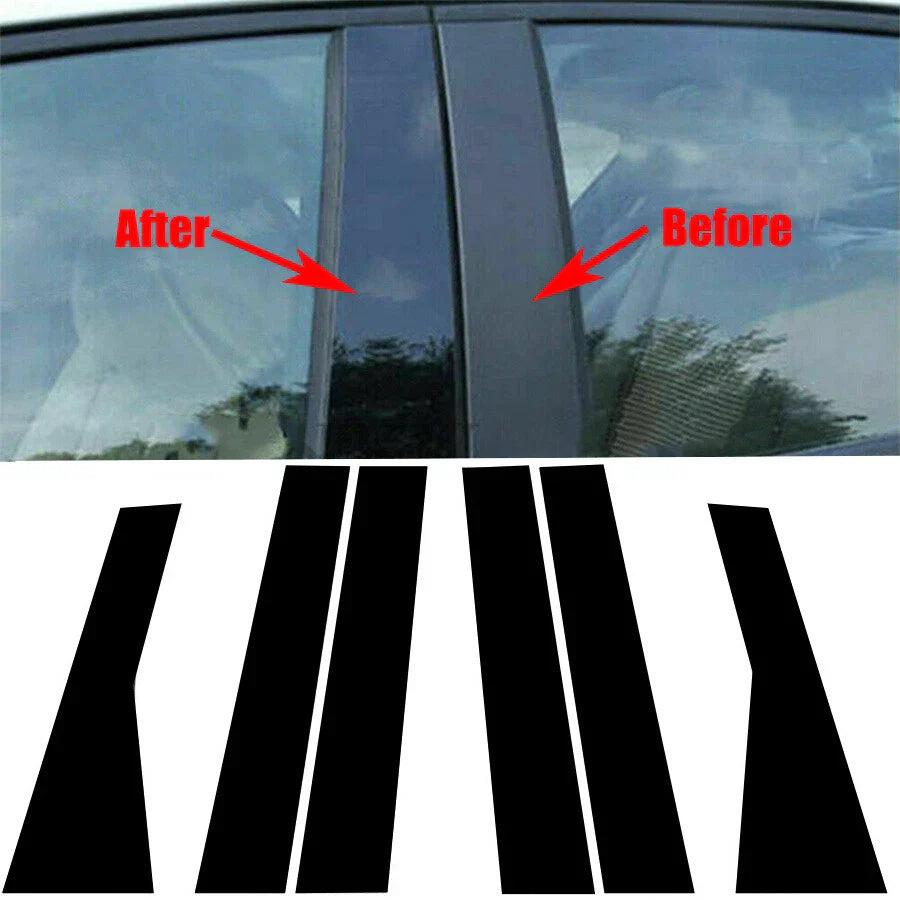 6 x Door Window Molding Trim Covers for Jeep Grand Cherokee (2011-2021)