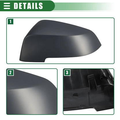 Driver Side Rearview Mirror Cap Deep Gray for BMW 528i (2011-2016)