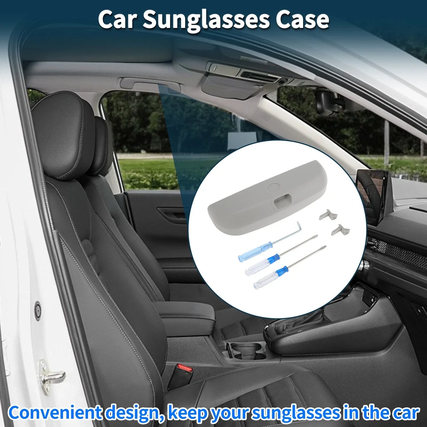 Sunglasses Case for BMW X1 U11 iX1 (22-24) Grey