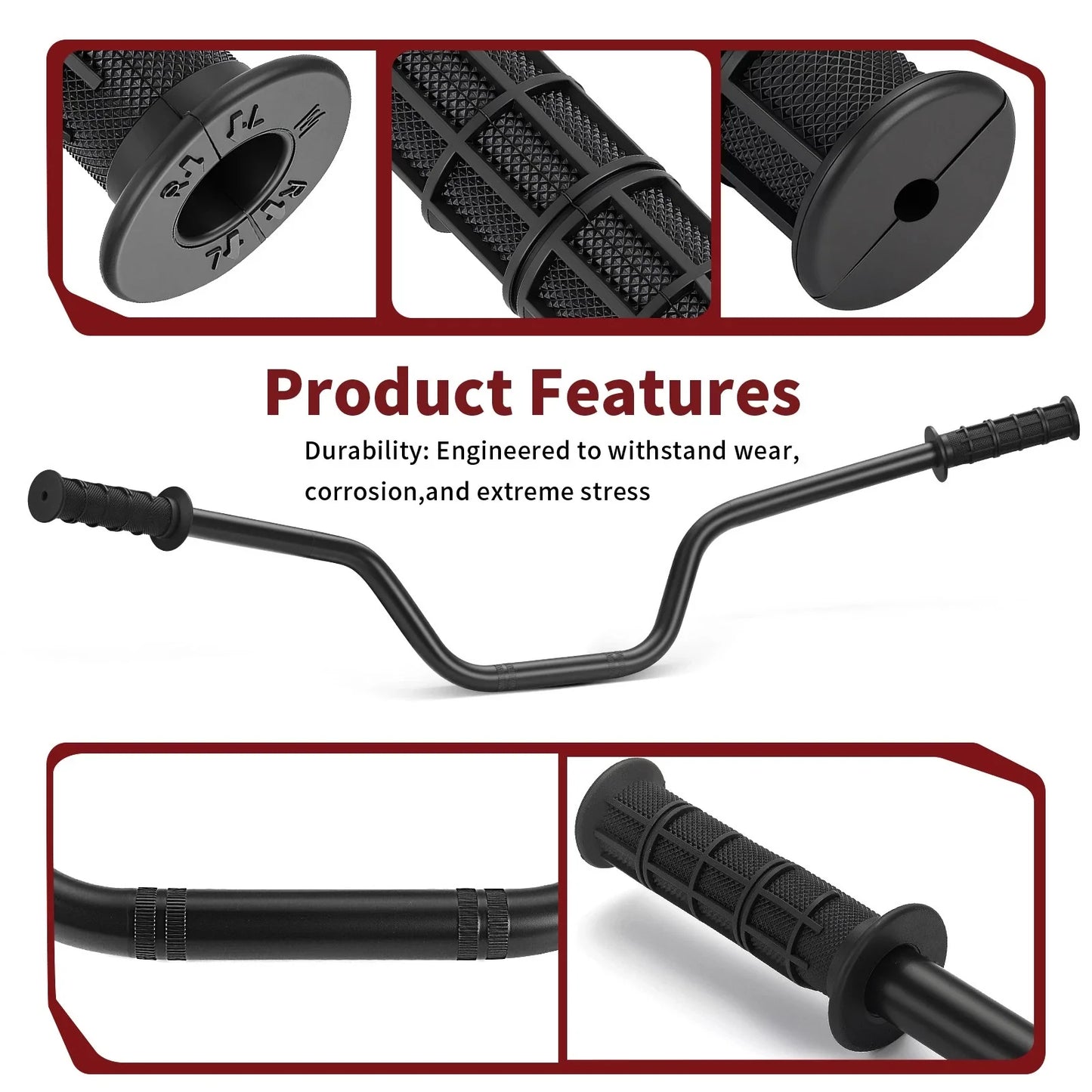 Heavy Duty HandleBar w/Grip for Yamaha Raptor 700R YFM700 YFM700R (2013–2024)