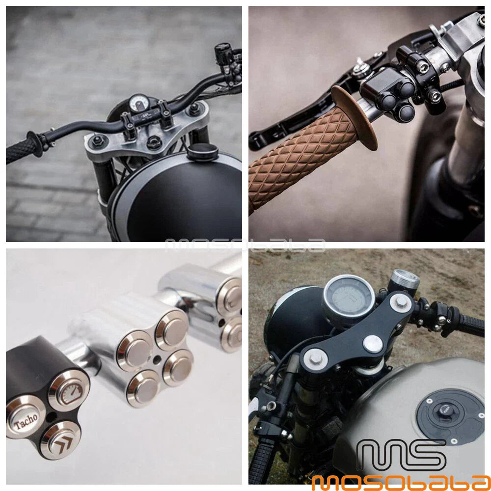 Chrome 7/8in Motorcycle Horn Indicator Switch for Harley Handlebar