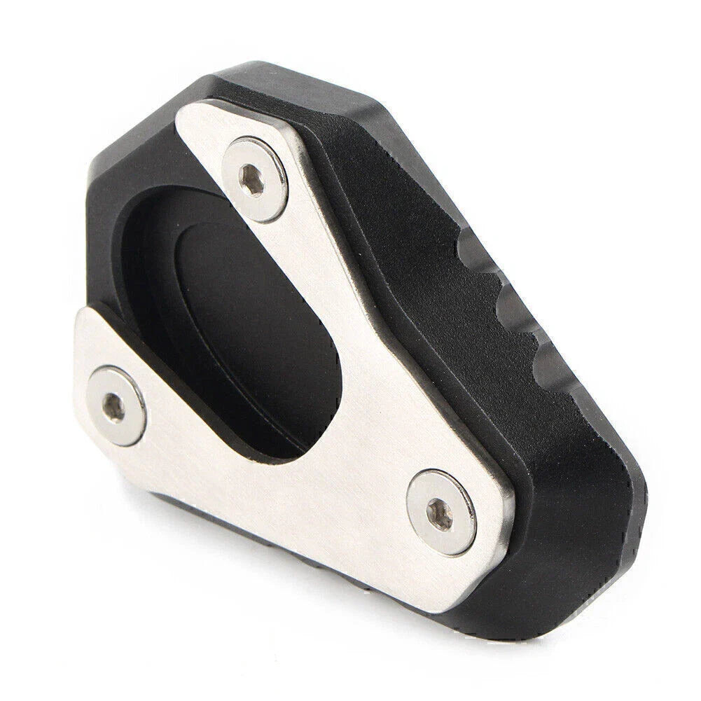 Black Side Stand Kickstand Foot Plate Pad for Kawasaki ER-6F/ER-6N (2013-2017)