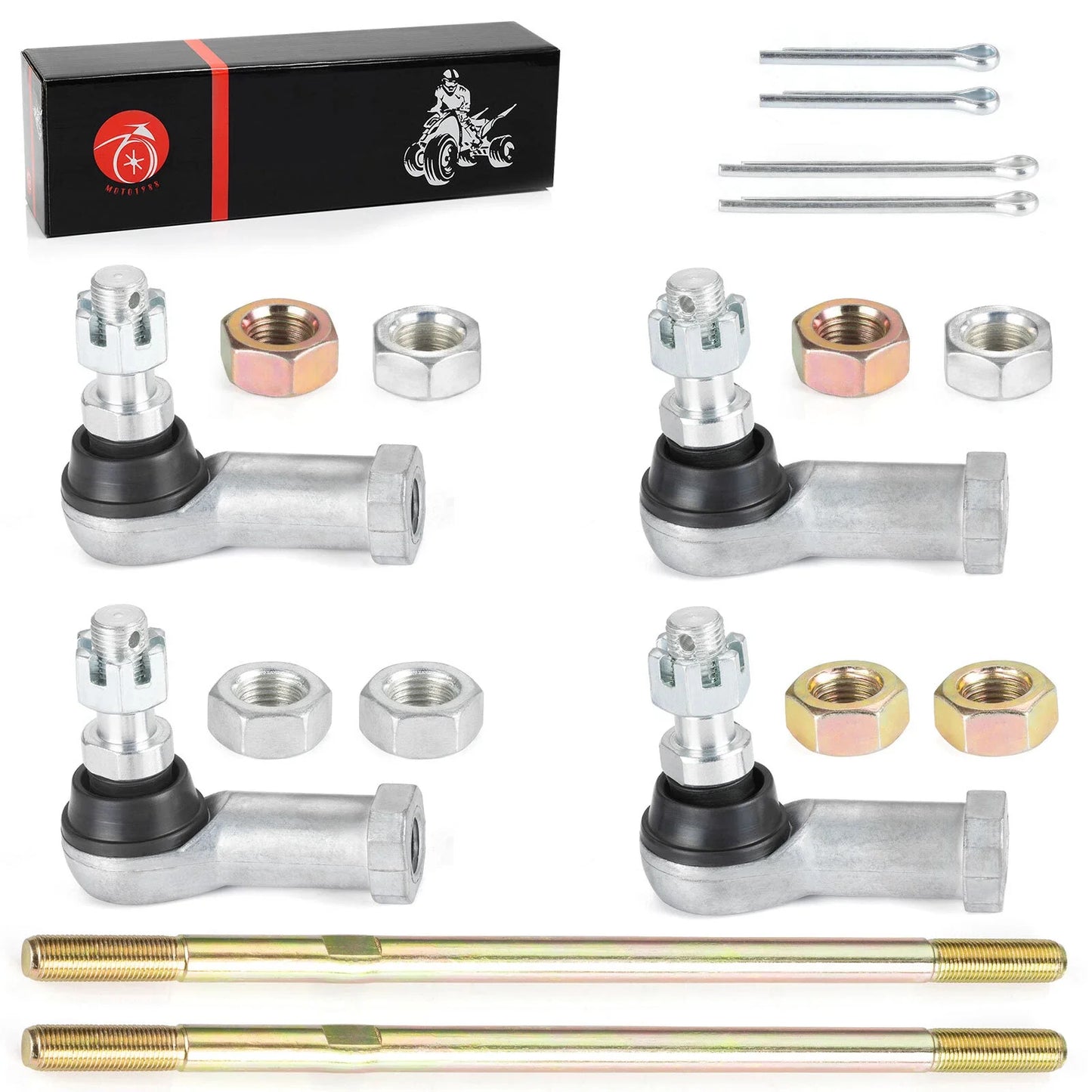 2x Tie Rods w/ End Kit 2x4 for Honda TRX350TM Rancher (2000–2006)