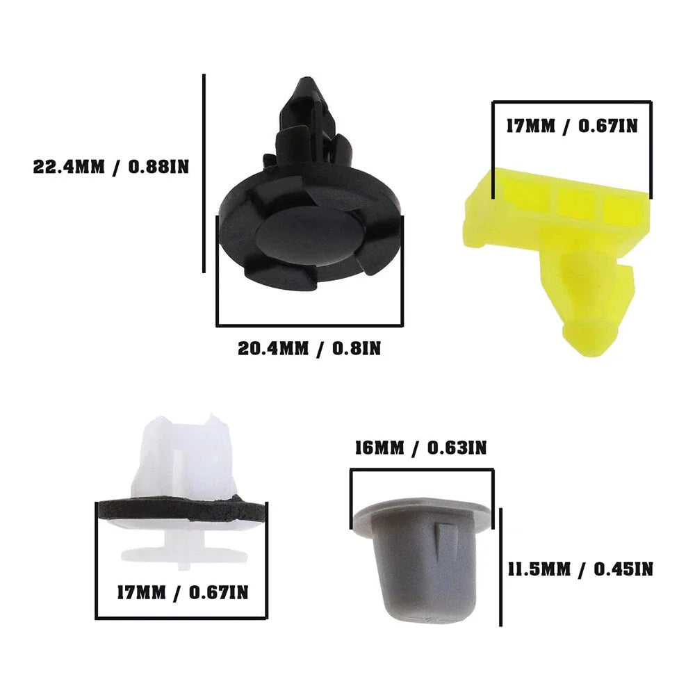 45 Pcs Fender Flare Clips & Wheel Well Clamps for Nissan