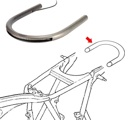 210mm Rear Seat Frame LED Turn Signal Brake Light for Cafe Racer Motor