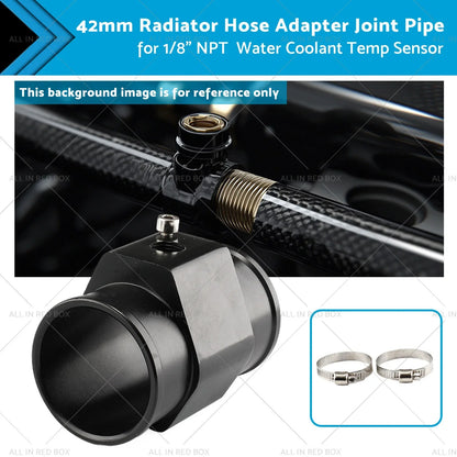 42mm Radiator Hose Adapter Joint Pipe for Water Coolant Temp Sensor