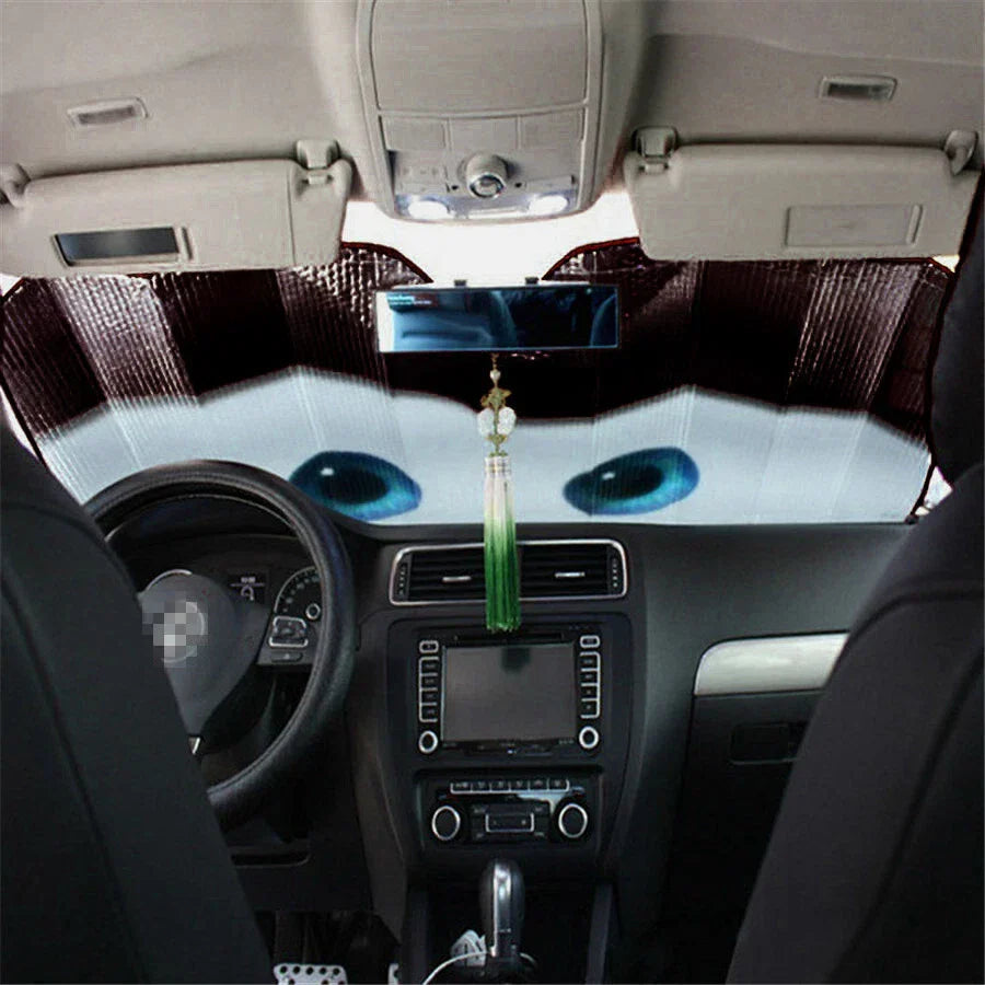 Cartoon Eye Reflective Windshield Sunshade for Front Window - AU Ship