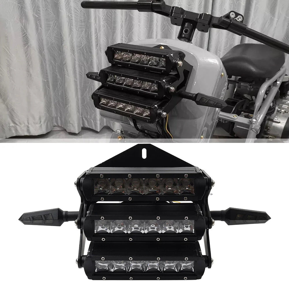 Triple Headlight Kit for Honda Ruckus Zoomer GY6 Scooter (2003-2023)