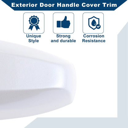 Exterior Door Handle Cover Trim for BMW X1 X5 F15 X6 F16 (2014 - 2019) White