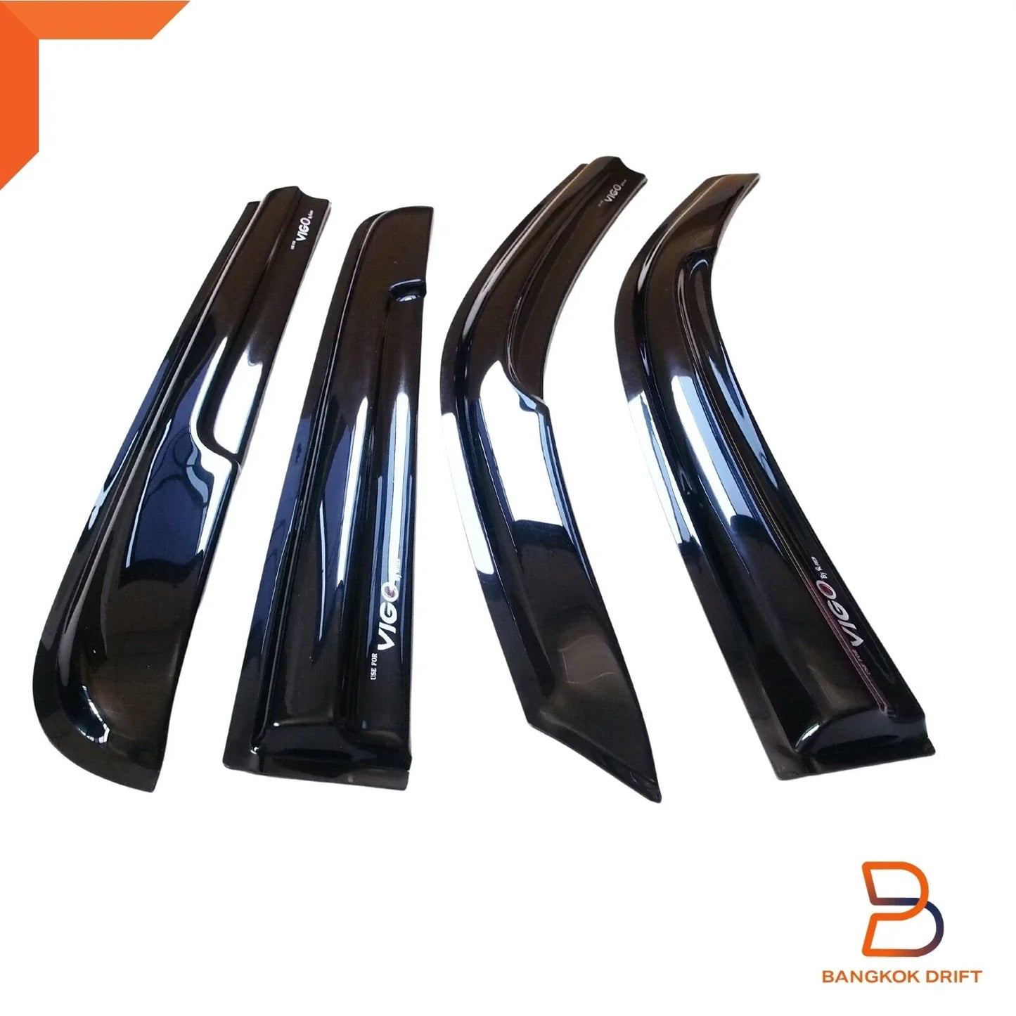 Side Visor Rain Shield Wind Deflector for Toyota Hilux Vigo (2005-2014)