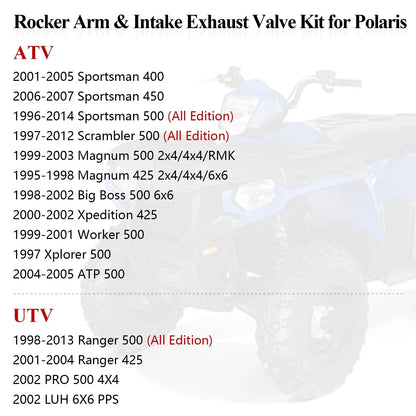 Rocker Arm & Head Valve Gasket Kit for Polaris Scrambler 500 (1997–2012)