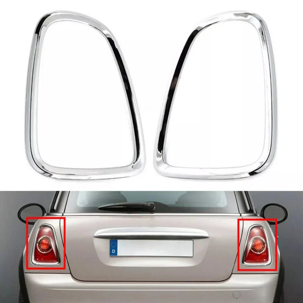 Silver Tail Light Covers for BMW Mini Cooper R56 R57 R58 R59 (2007-2014)