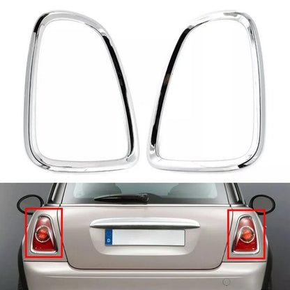 Silver Tail Light Covers for BMW Mini Cooper R56 R57 R58 R59 (2007-2014)