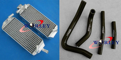 Aluminum Radiator + Black Hose for Suzuki RM 250 (1996-1998)