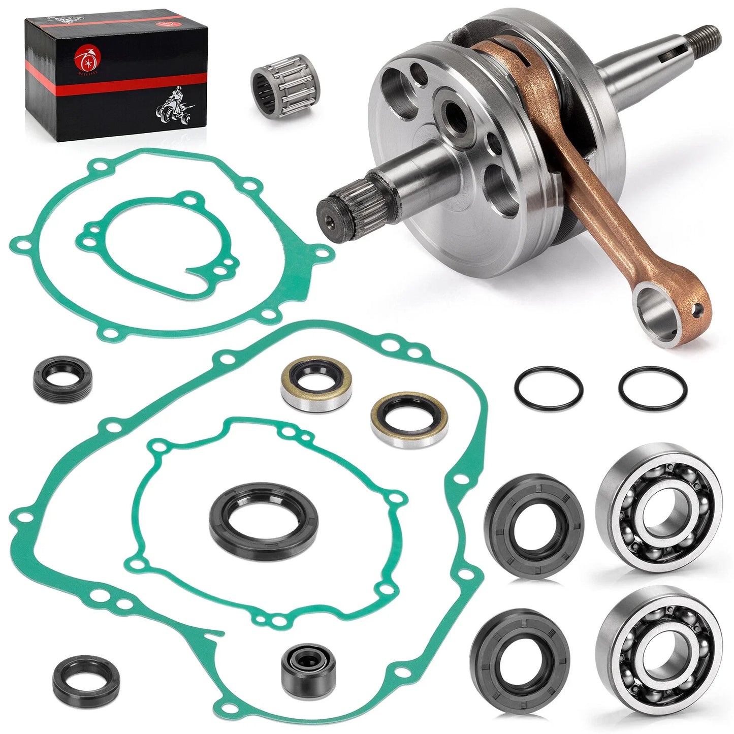 ENGINE REBUILD: CRANKSHAFT SEAL O-RING GASKETS for KAWASAKI KX85 (2001-2005)