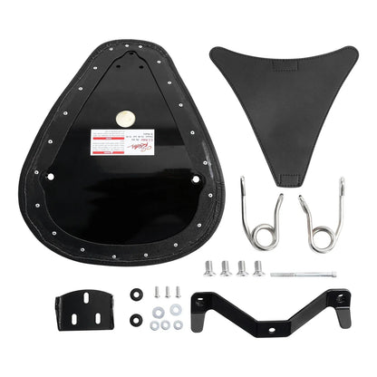 Black Solo Rider Driver Seat for Harley Sportster XL883 XL1200 (2004-2006)