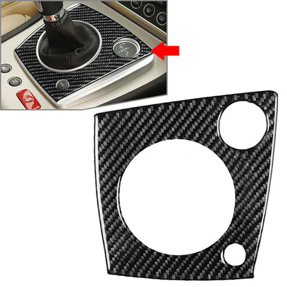Black Carbon Fiber Gear Shift Panel Cover Trim for Alfa Romeo 159 (2006-2011)