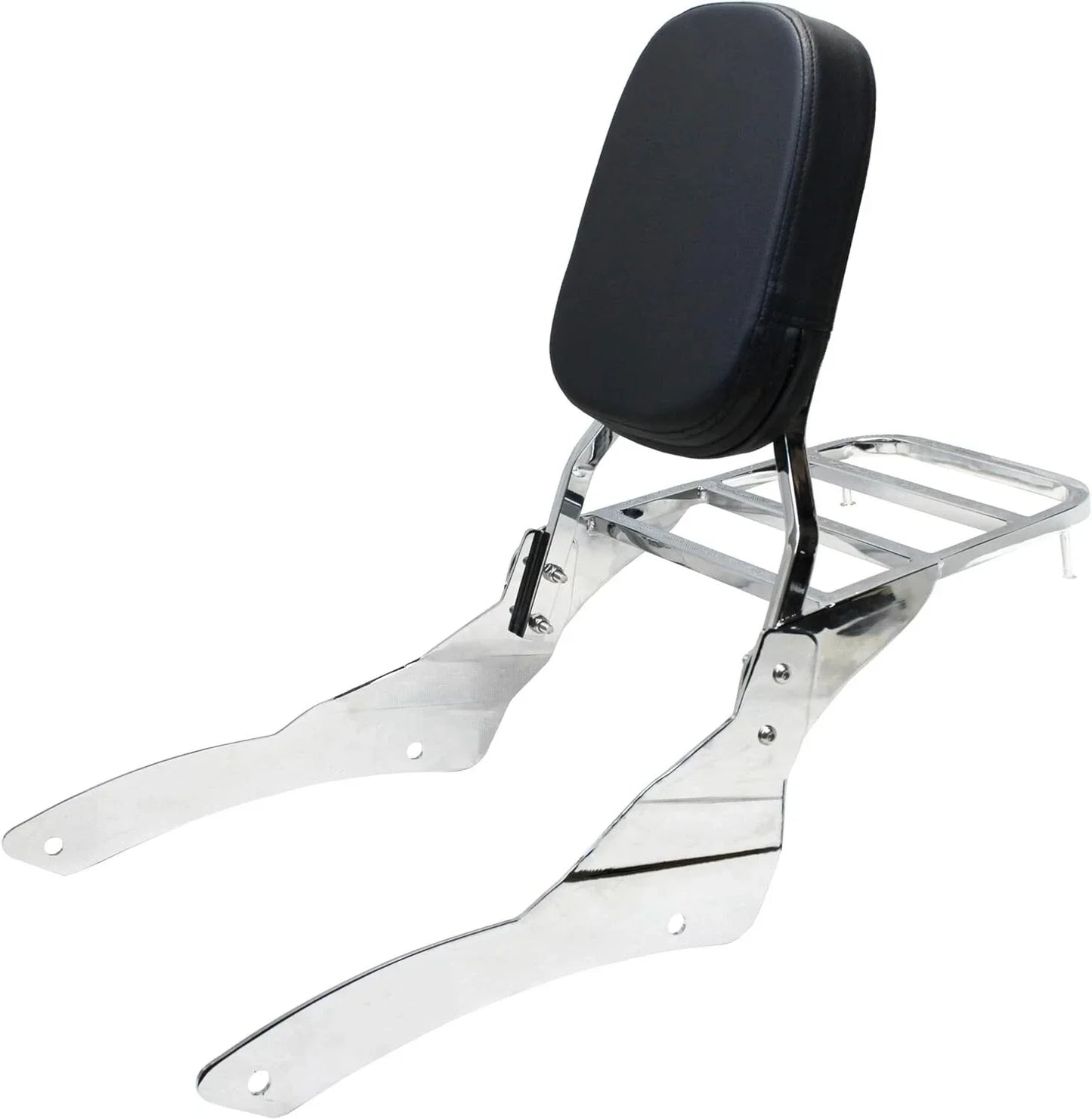 Steel Backrest Sissy Bar Rack for Yamaha V-Star 650 400 Classic (2000-2017)
