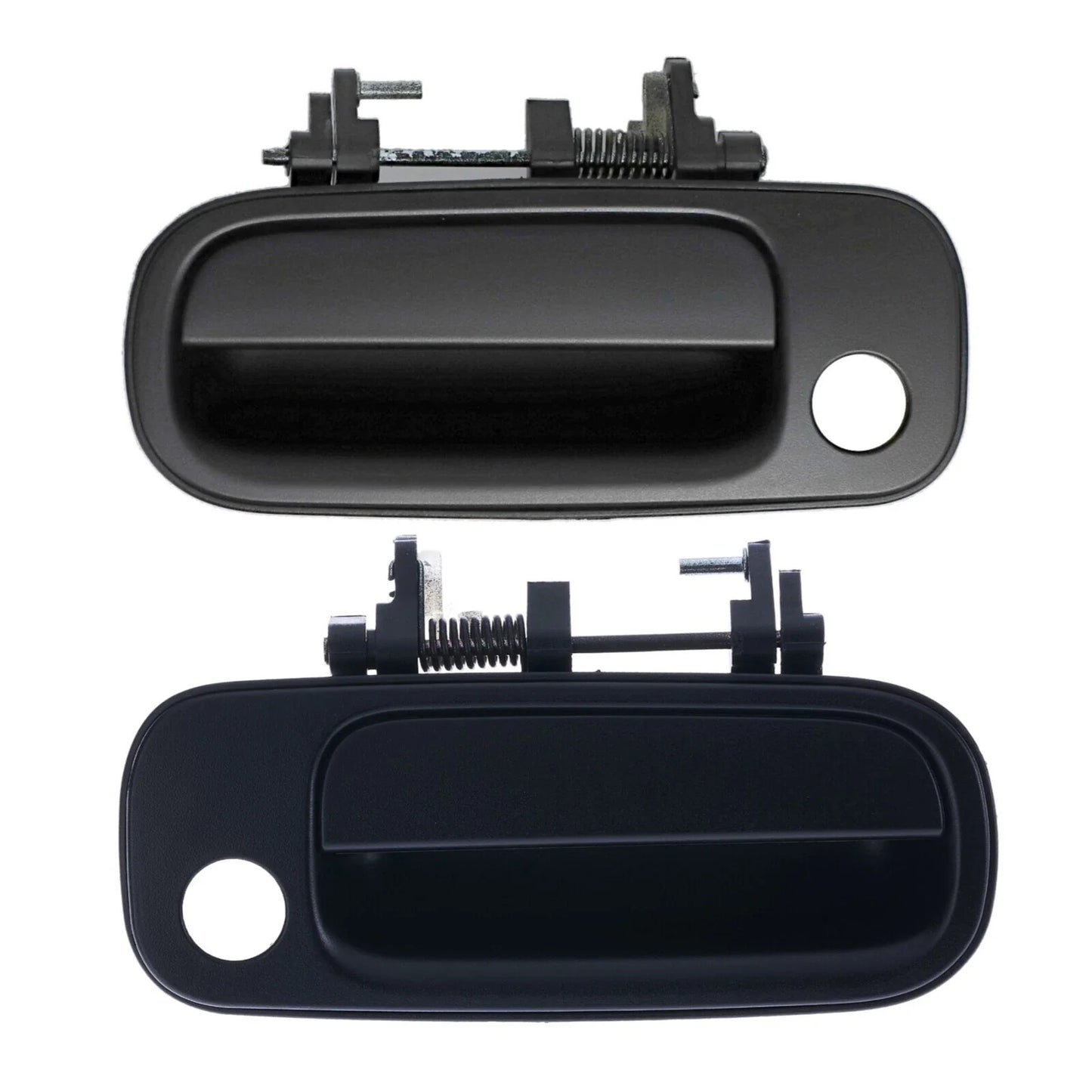 Door Handle Outer Set of 2 Black Front Left+Right for Toyota Camry (1993–1997)