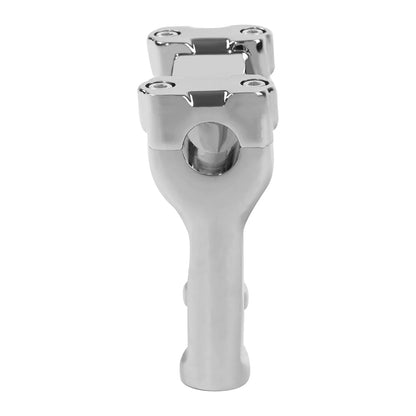 Handlebar Riser 4in Chrome for 1in Bar Harley Dyna Low Rider Softail Deluxe