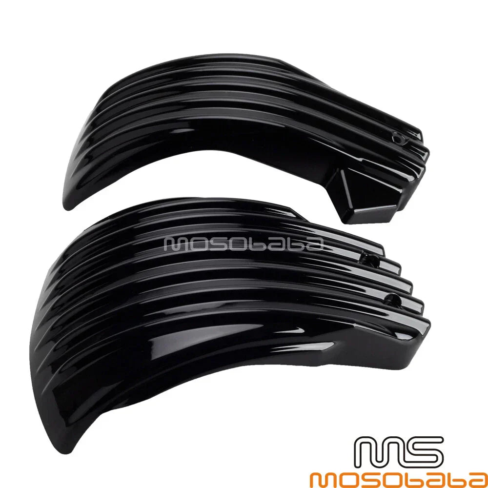 ABS Battery Side Cover Black Ribbed for Harley Softail Street Bob (2018-2022)